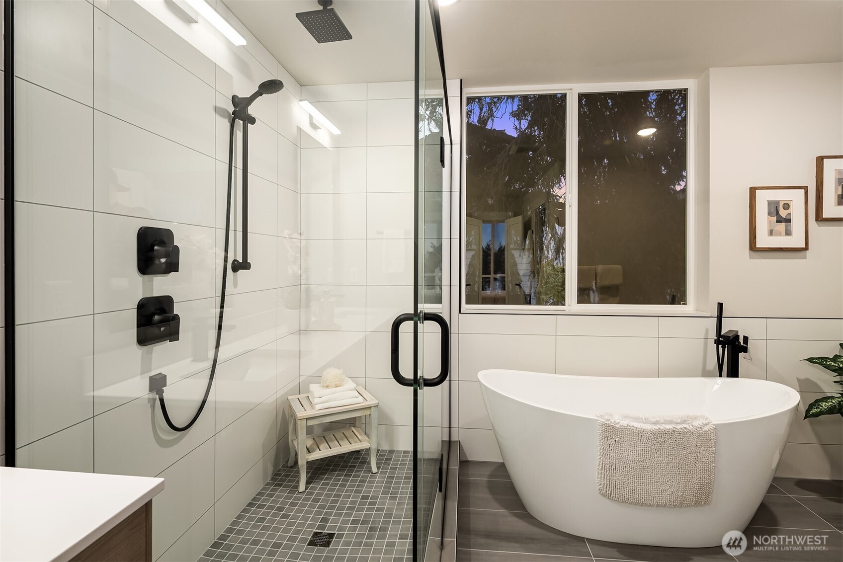 1313 14th Avenue South, Unit B Seattle, WA 98144 - Photo 17 of 30 a bathroom with a bath tub and shower