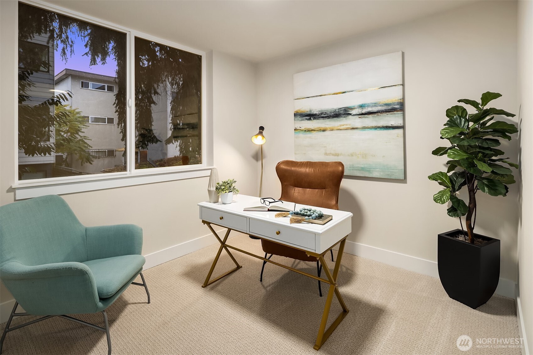 1313 14th Avenue South, Unit B Seattle, WA 98144 - Photo 23 of 30 a living room with furniture potted plant and a window