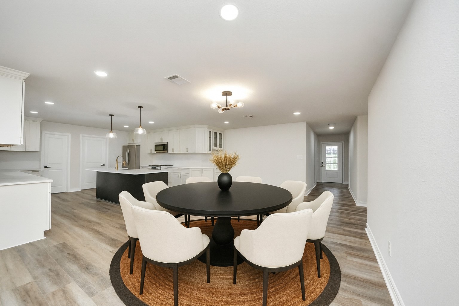 4311 Goldfinch Street Houston, TX 77035 - Photo 3 of 40 a dining room with furniture and a chandelier