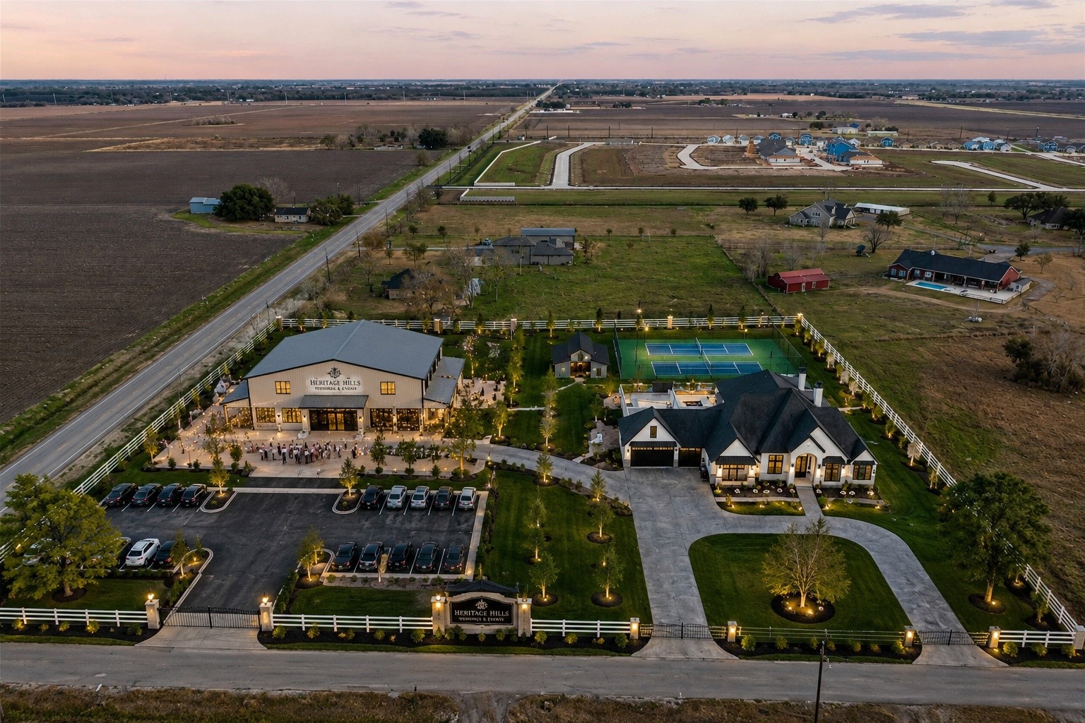 4821 Walters Road Richmond, TX 77469 - Photo 13 of 50 Situated on 3.1 unrestricted acres, this aerial view illustrates the property’s impressive size, open land, and potential for agricultural, residential, or commercial use (buyer to verify)