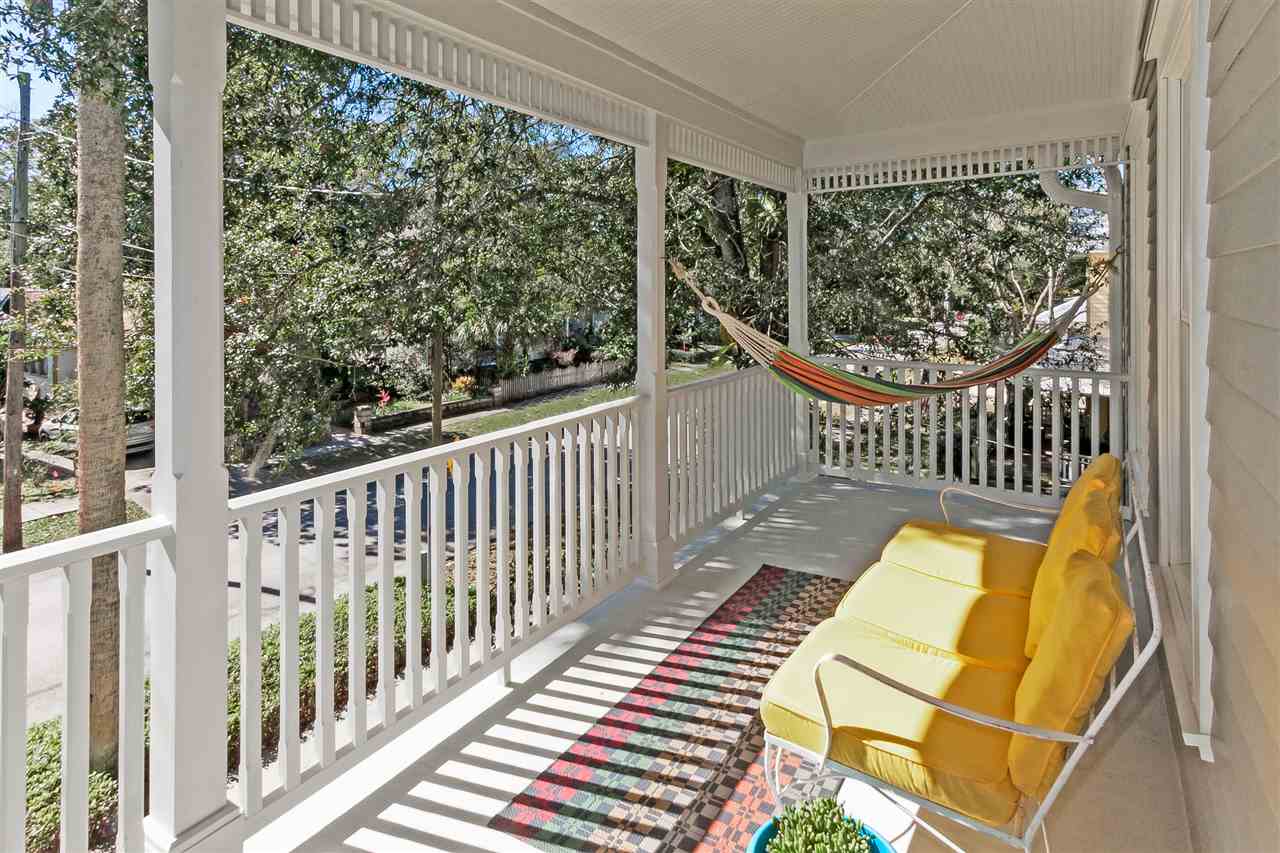 28 Rohde Avenue St. Augustine, FL 32084 - Photo 28 of 48 a view of a two chair in the balcony