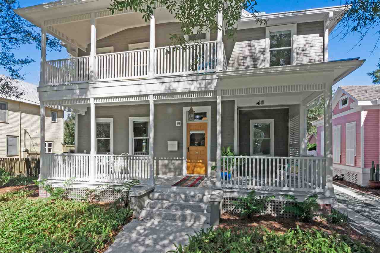 28 Rohde Avenue St. Augustine, FL 32084 - Photo 3 of 48 front view of a house with a porch