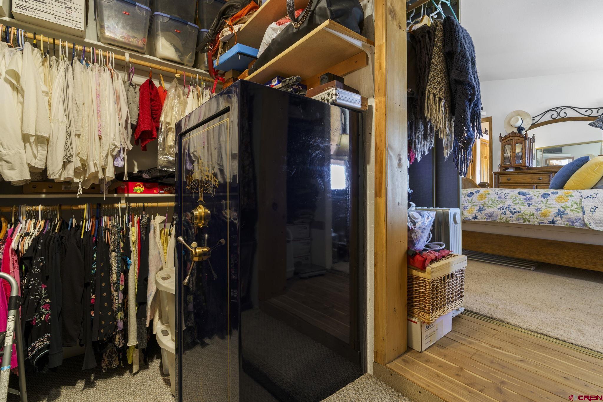 45 Pine Ridge Road Durango, CO 81301 - Photo 24 of 44 a view of walk in closet with clothes and shoes