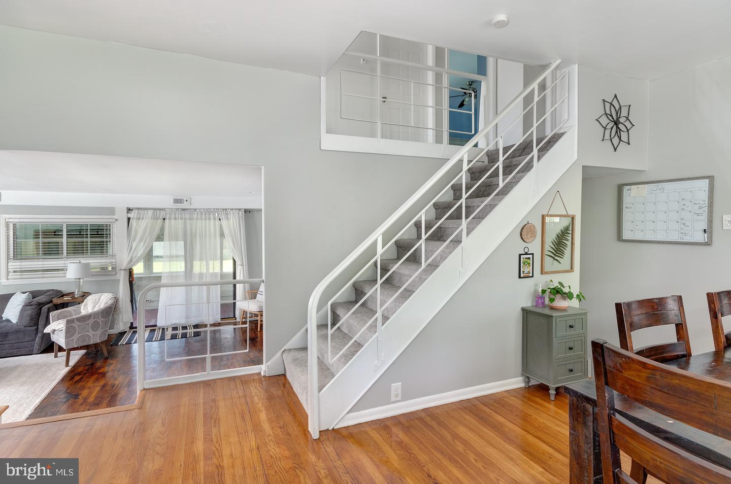 58 Blanchard Road Marlton, NJ 08053 - Photo 11 of 34 Staircase w/retro mod railings.