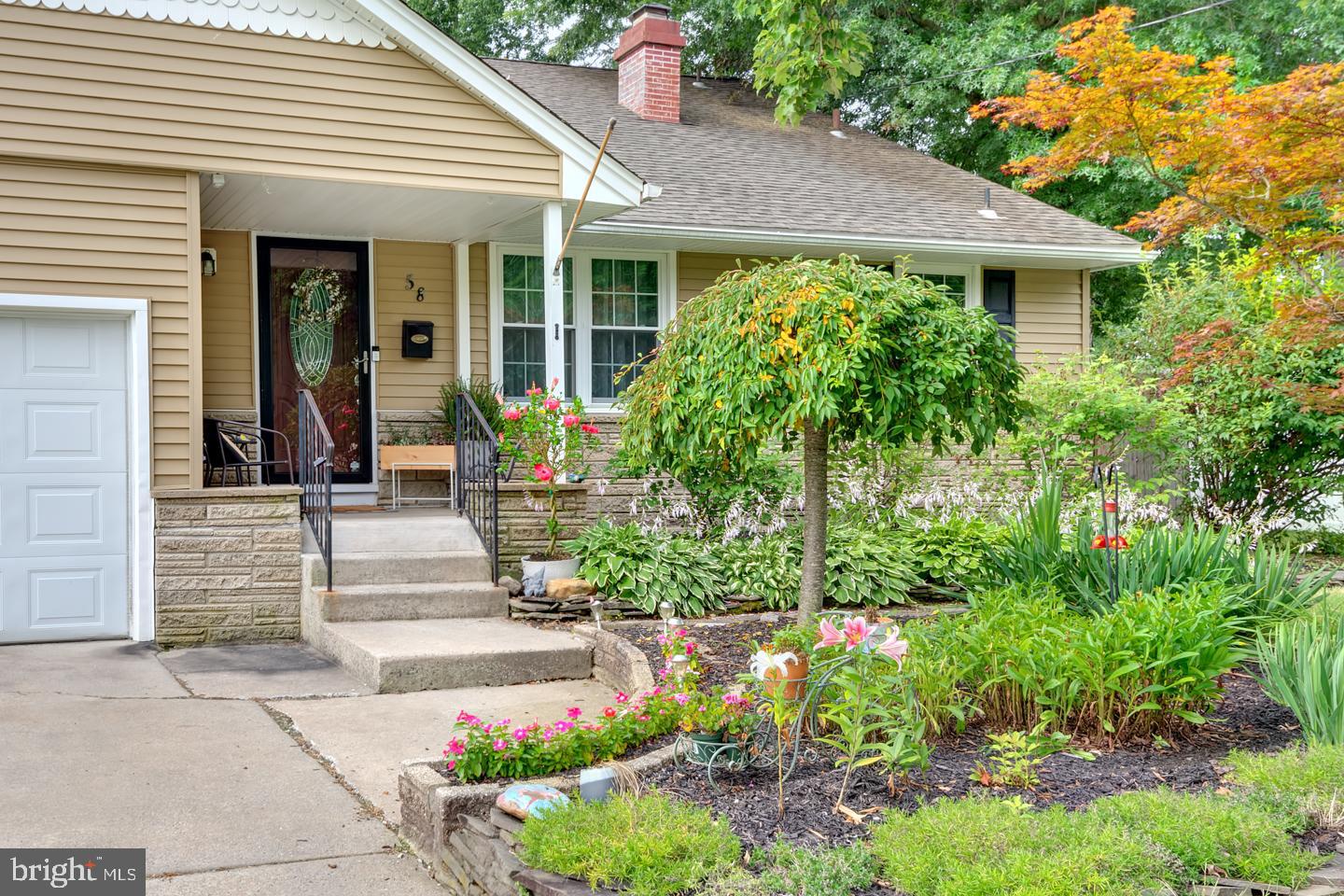 58 Blanchard Road Marlton, NJ 08053 - Photo 3 of 34 Lovely front porch and gardens.