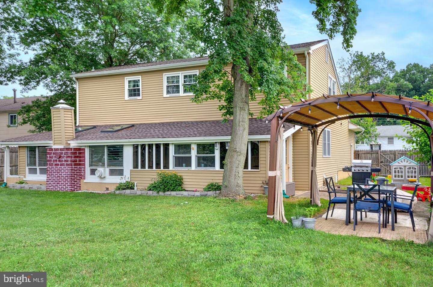 58 Blanchard Road Marlton, NJ 08053 - Photo 33 of 34 Backyard with Patio. Pergola stays!