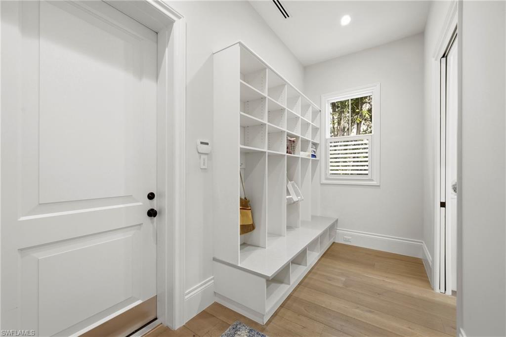 215 3rd Avenue North Naples, FL 34102 - Photo 20 of 47 Mudroom with light wood-type flooring and recessed lighting