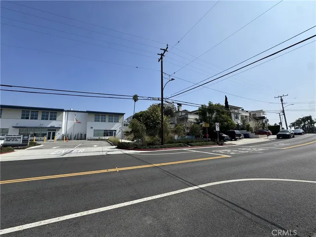 a view of a city street with a road