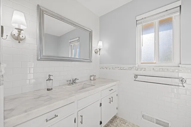 a view of a swimming pool with a yard