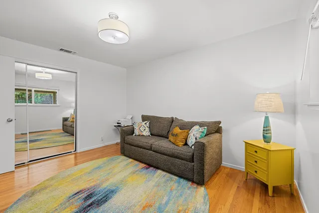 a front view of house with yard patio and green space