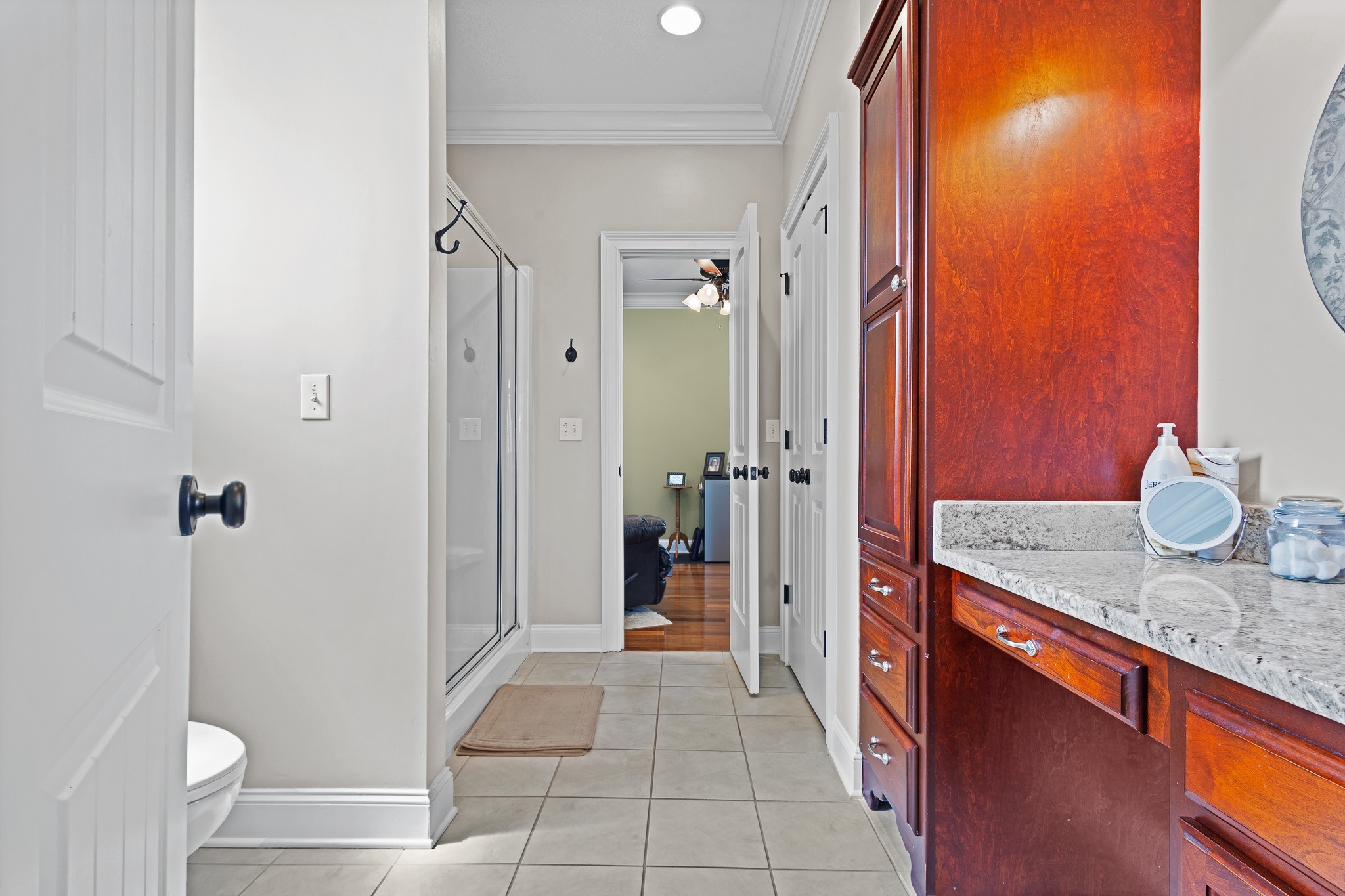 102 Highpoint Boulevard Tullahoma, TN 37388 - Photo 22 of 49 a bathroom with a granite countertop sink and a mirror