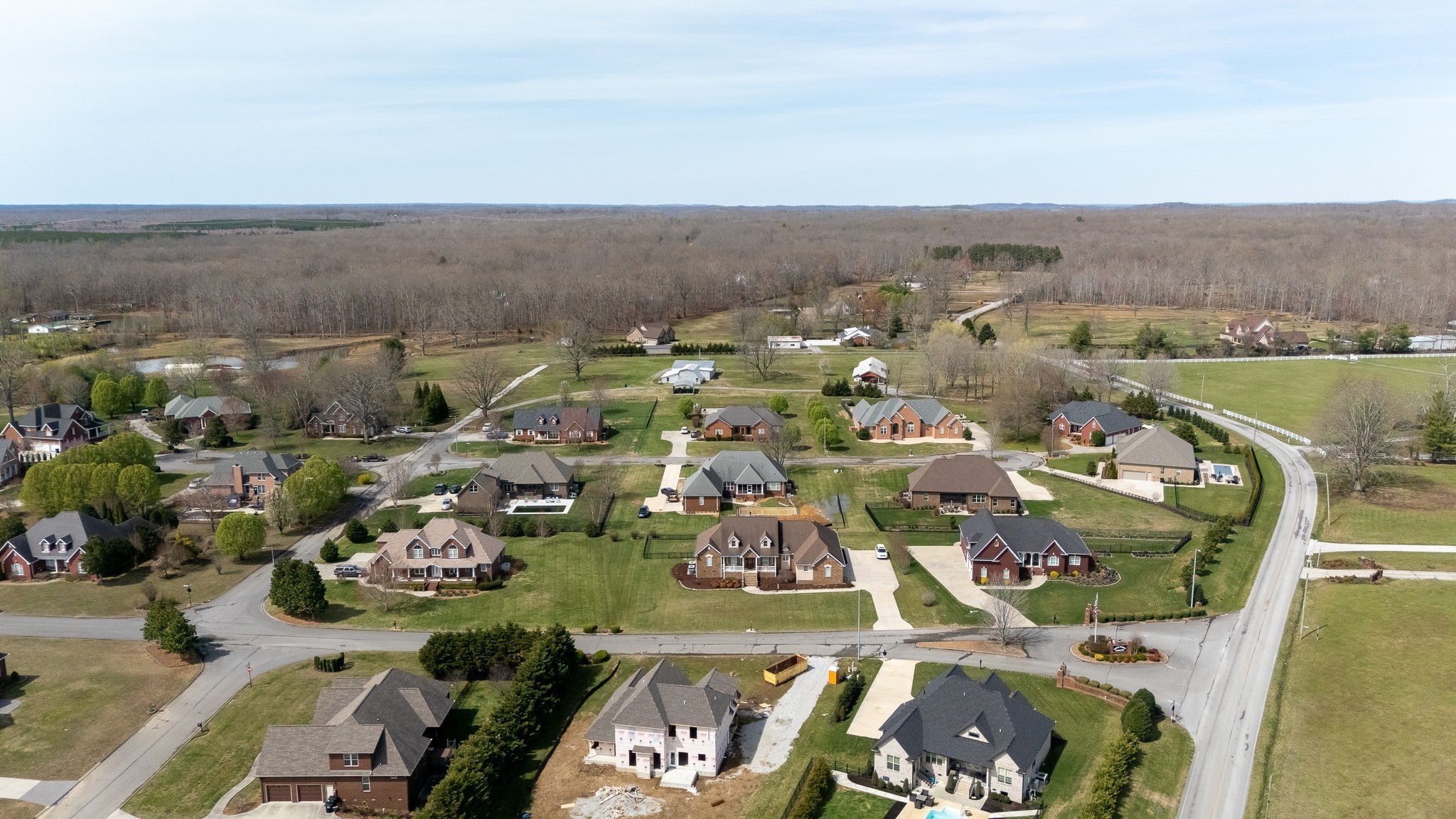 102 Highpoint Boulevard Tullahoma, TN 37388 - Photo 43 of 49 an aerial view of a house with a lake view