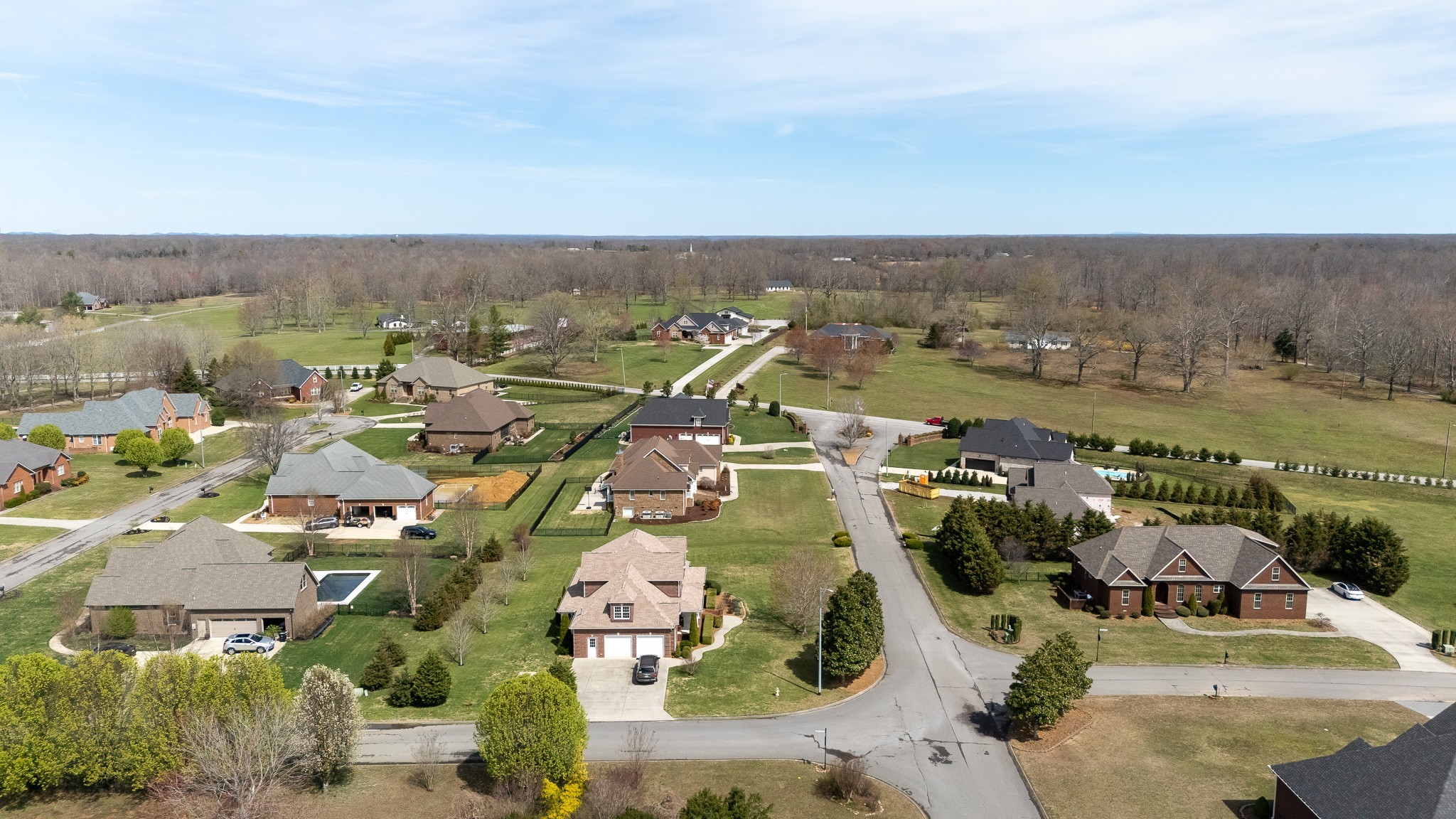 102 Highpoint Boulevard Tullahoma, TN 37388 - Photo 46 of 49 an aerial view of a city with lots of residential buildings