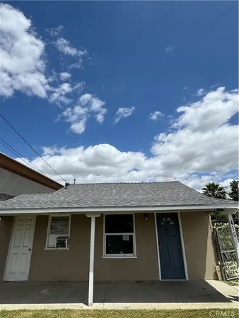 a front view of a house
