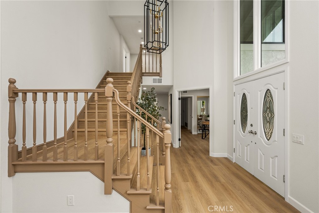 149 Bluegrass Street Brea, CA 92821 - Photo 8 of 60 a view of entryway and hall with wooden floor