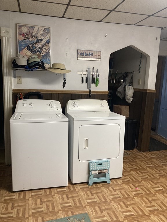 274 Plantation Street Worcester, MA 01604 - Photo 14 of 27 a utility room with dryer and washer