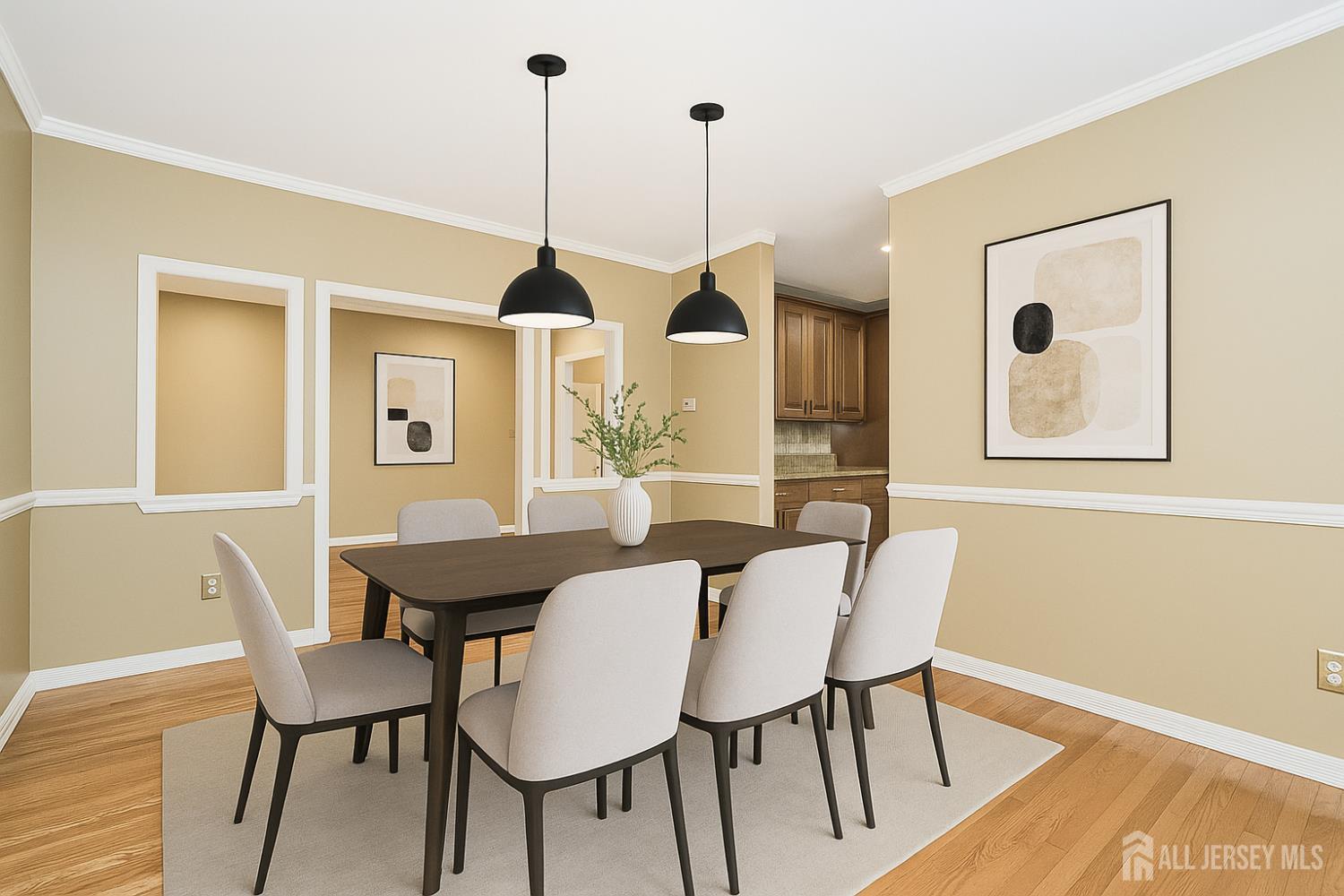 19 Helene Street Old Bridge, NJ 08857 - Photo 12 of 46 a view of a dining room with furniture window and wooden floor