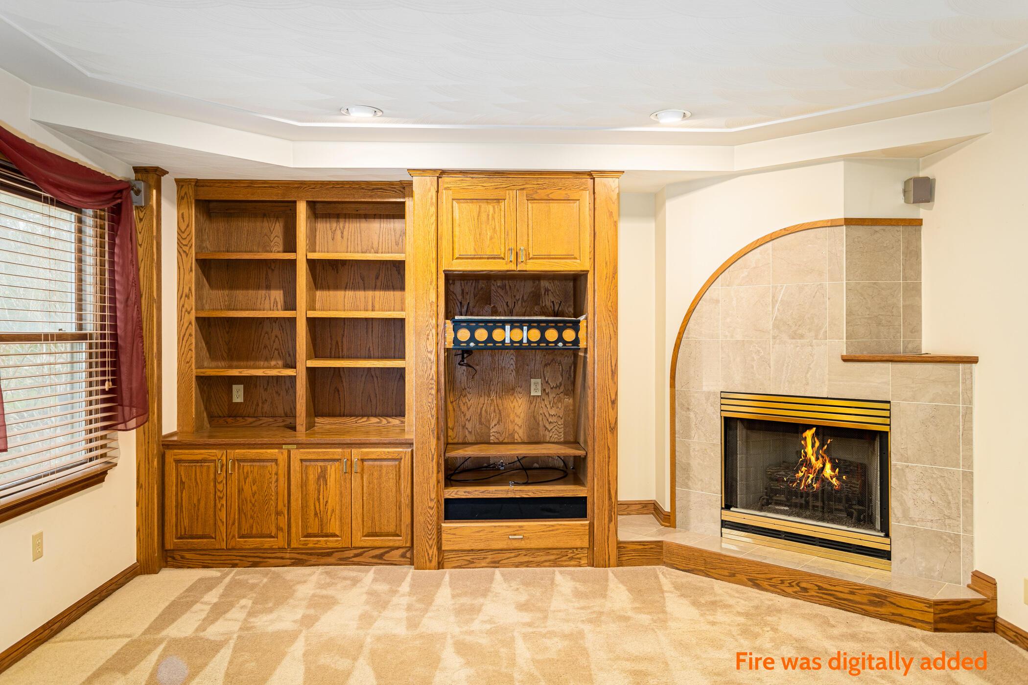 8091 Dustin Road Galena, OH 43021 - Photo 40 of 72 Custom cabinets: Built-Ins. Gas Fireplace!