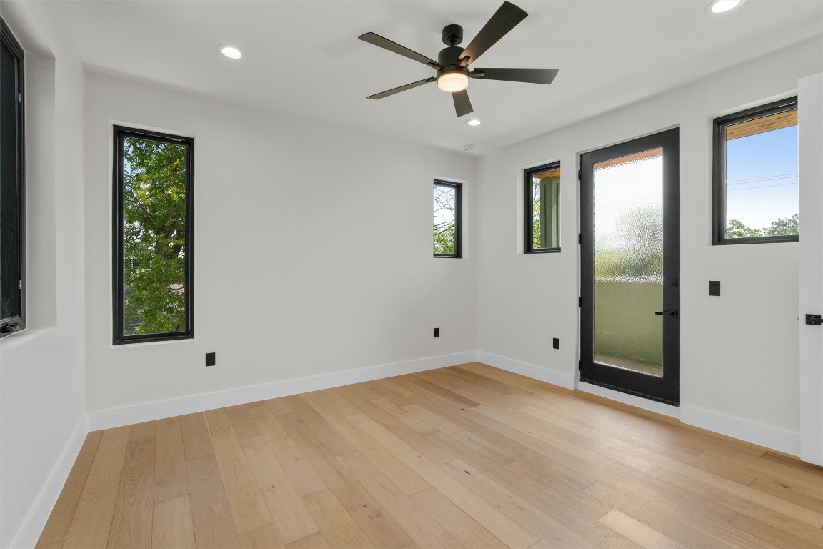 818 Stark Street, Unit A Austin, TX 78756 - Photo 19 of 36 Exterior door to balcony/terrace