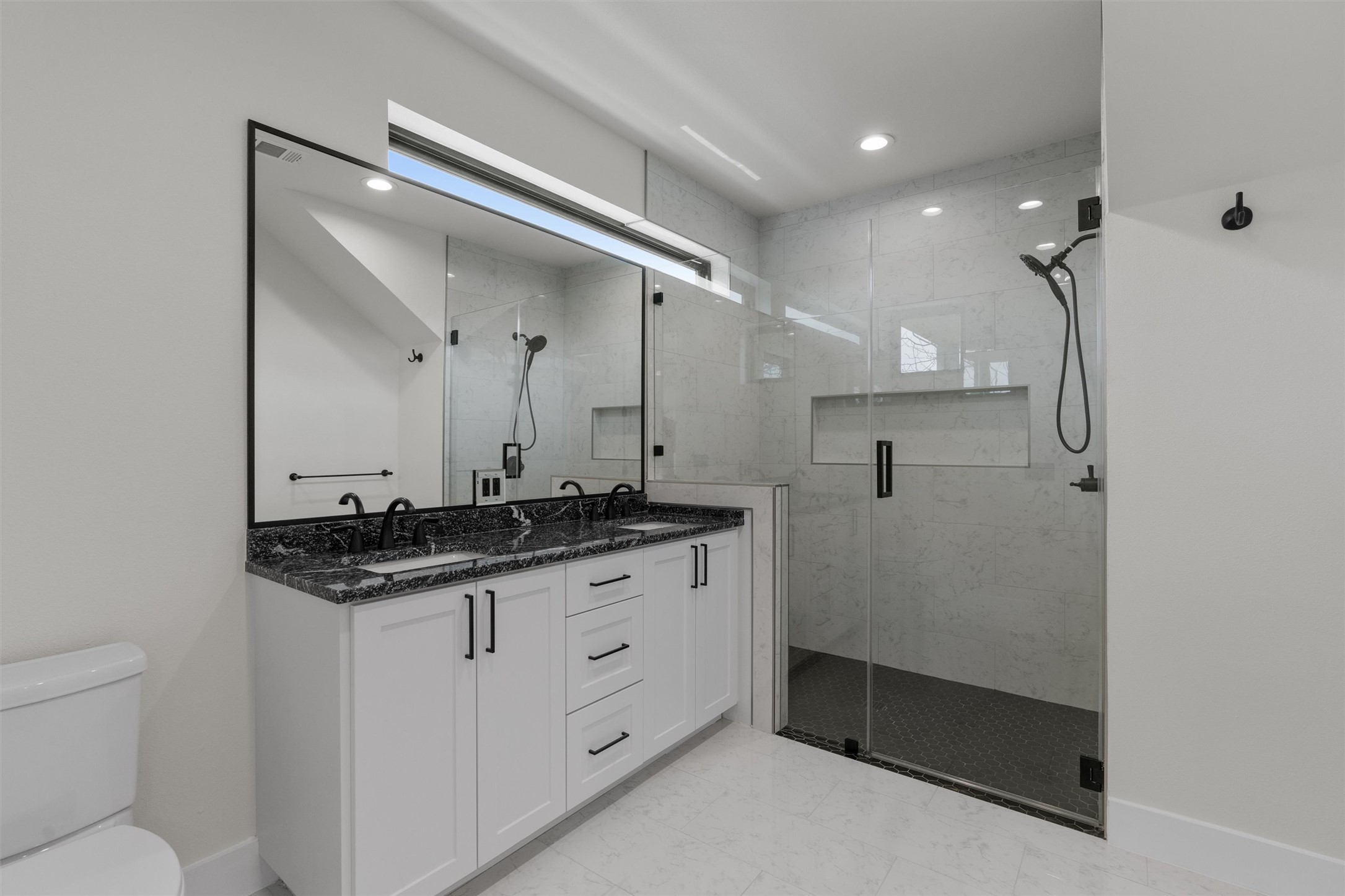 818 Stark Street, Unit A Austin, TX 78756 - Photo 23 of 36 Dual Vanity and Walk In Shower