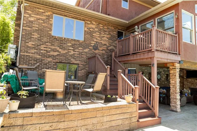 a view of outdoor space with seating