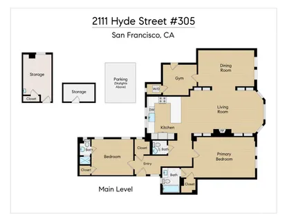 $2,395,000 | 2111 Hyde Street, Unit 305, San Francisco, CA 94109