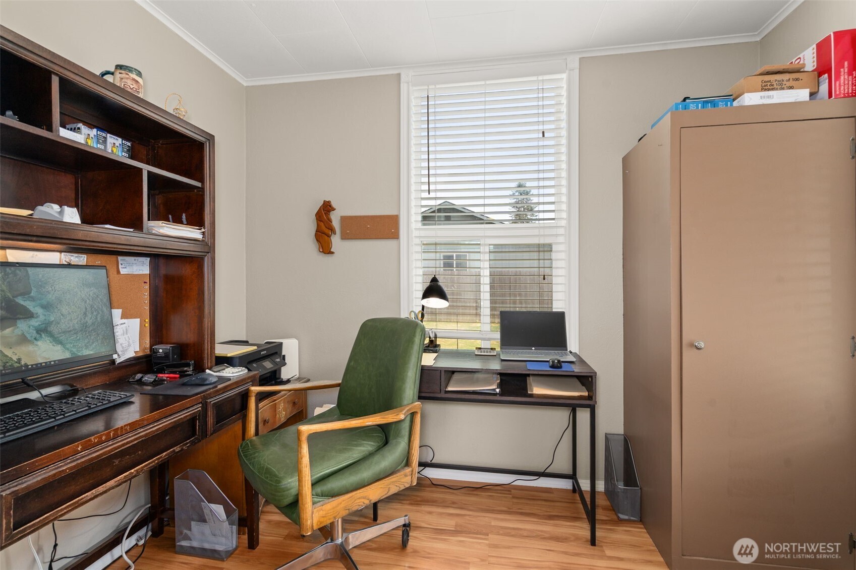 450 Cedar Street Toledo, WA 98591 - Photo 7 of 38 a view of a workspace with furniture and a window