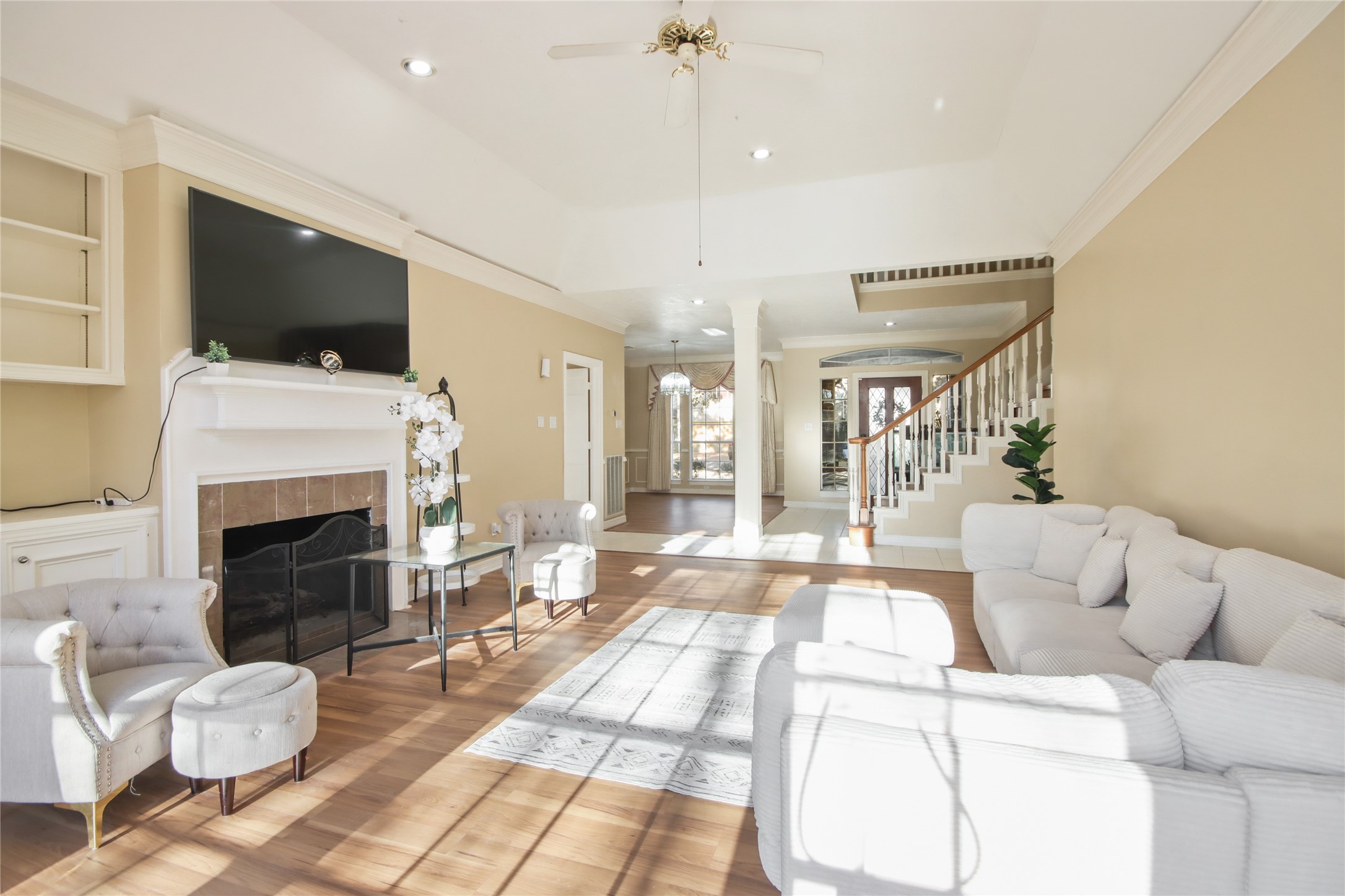 8411 Rockford Hall Drive Spring, TX 77379 - Photo 6 of 32 Light-filled living spaces designed for both everyday comfort and elevated entertaining.