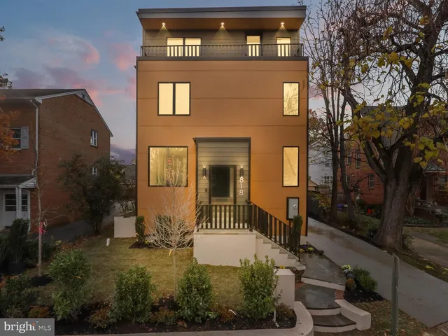 a front view of a house