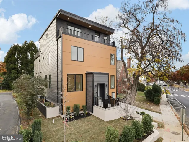 a front view of a house with a window