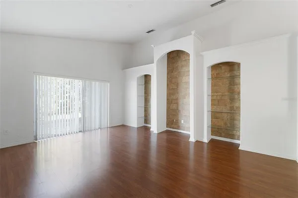 a view of livingroom with furniture and wooden floor