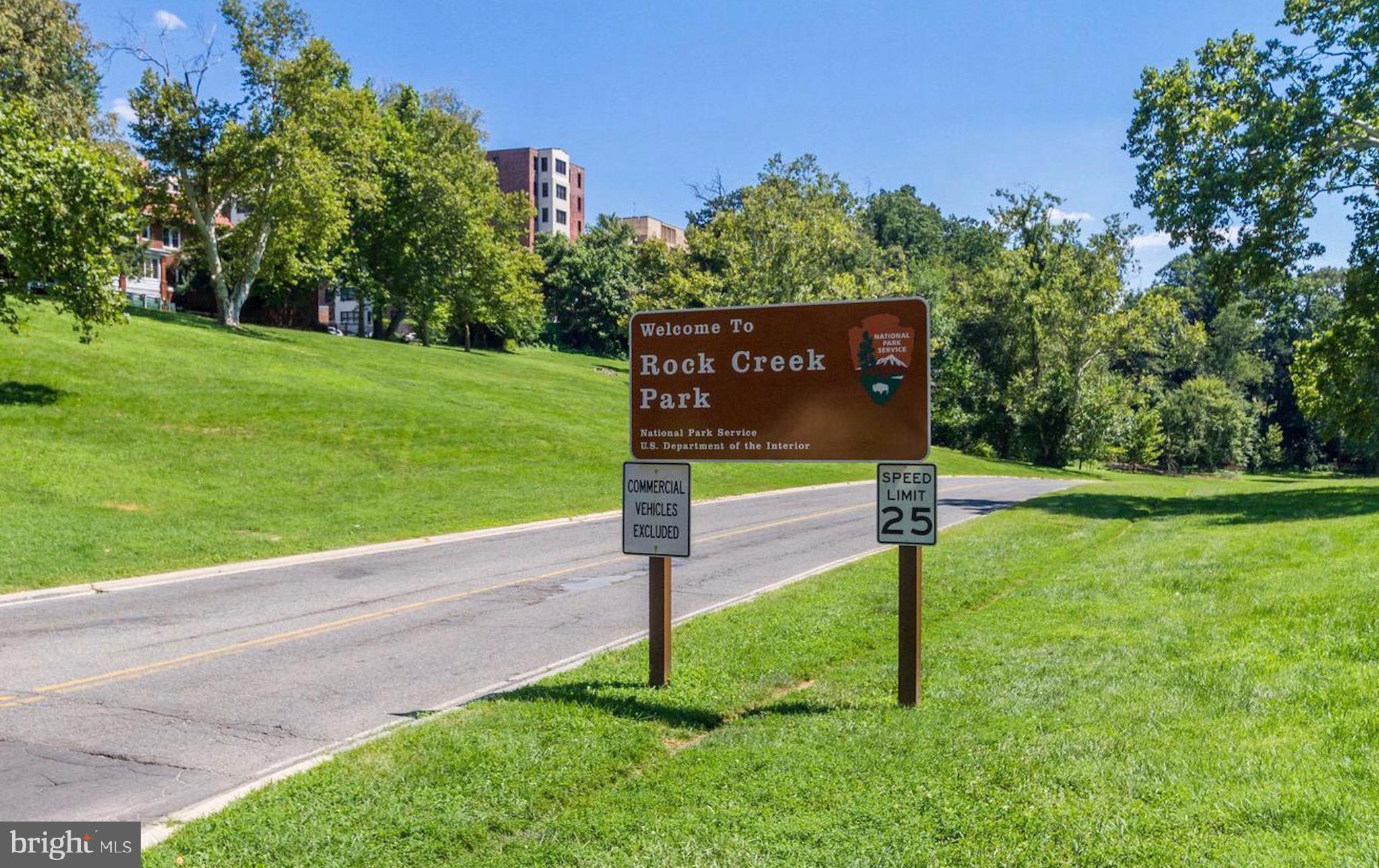 5040 1st Street Northwest, Unit 301 Washington, DC 20011 - Photo 21 of 22 a view of a park with welcome board