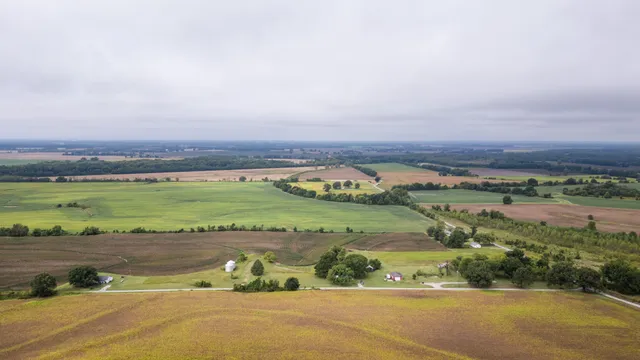 an aerial view of a city