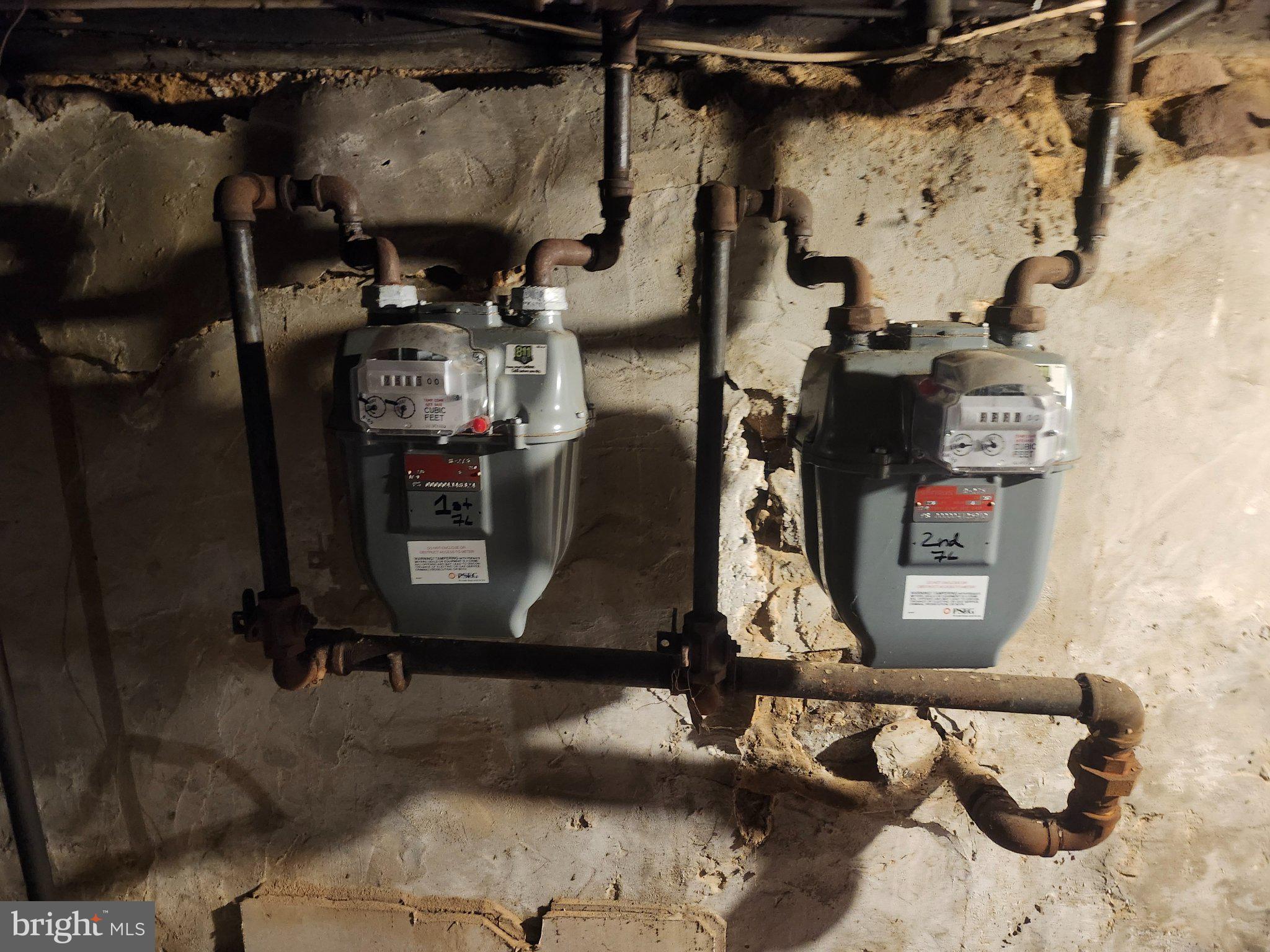 2154 Browning Road Pennsauken, NJ 08110 - Photo 13 of 19 Utility meters in a rustic basement.