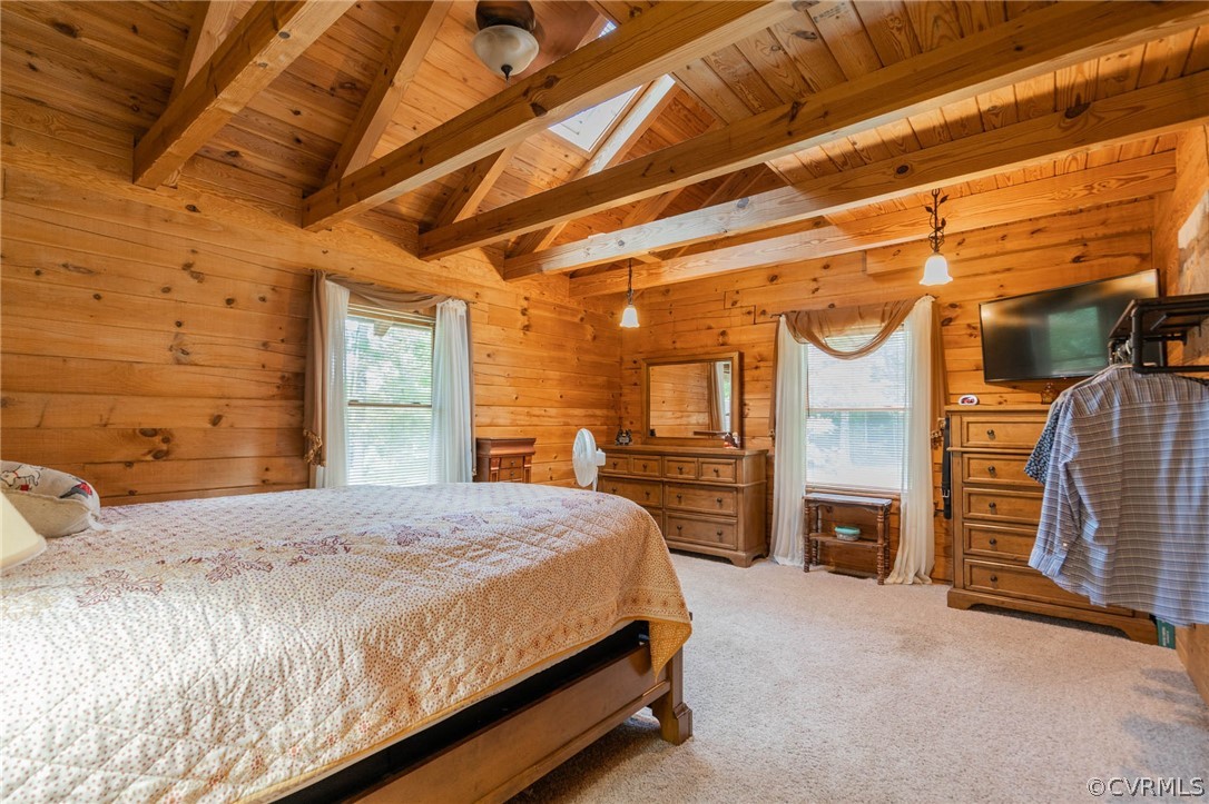 17000 Jolly Road Disputanta, VA 23842 - Photo 22 of 50 Primary Bedroom with Beamed Ceilings