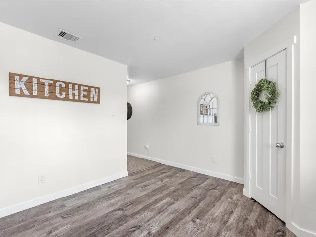 a view of an empty room