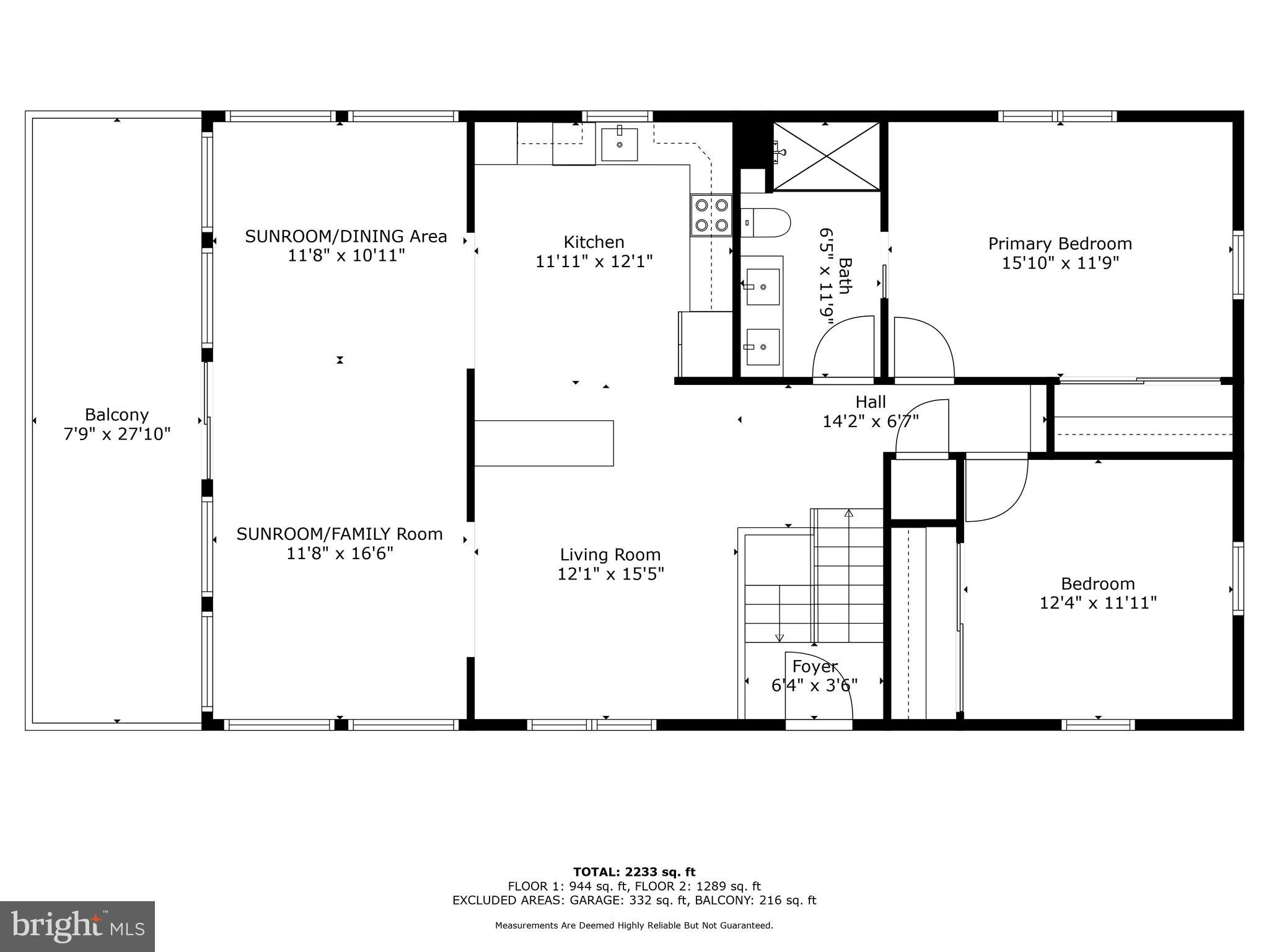 5117 Knoll Road Huntingtown, MD 20639 - Photo 45 of 46 Main Level Floor Plan and Dimensions