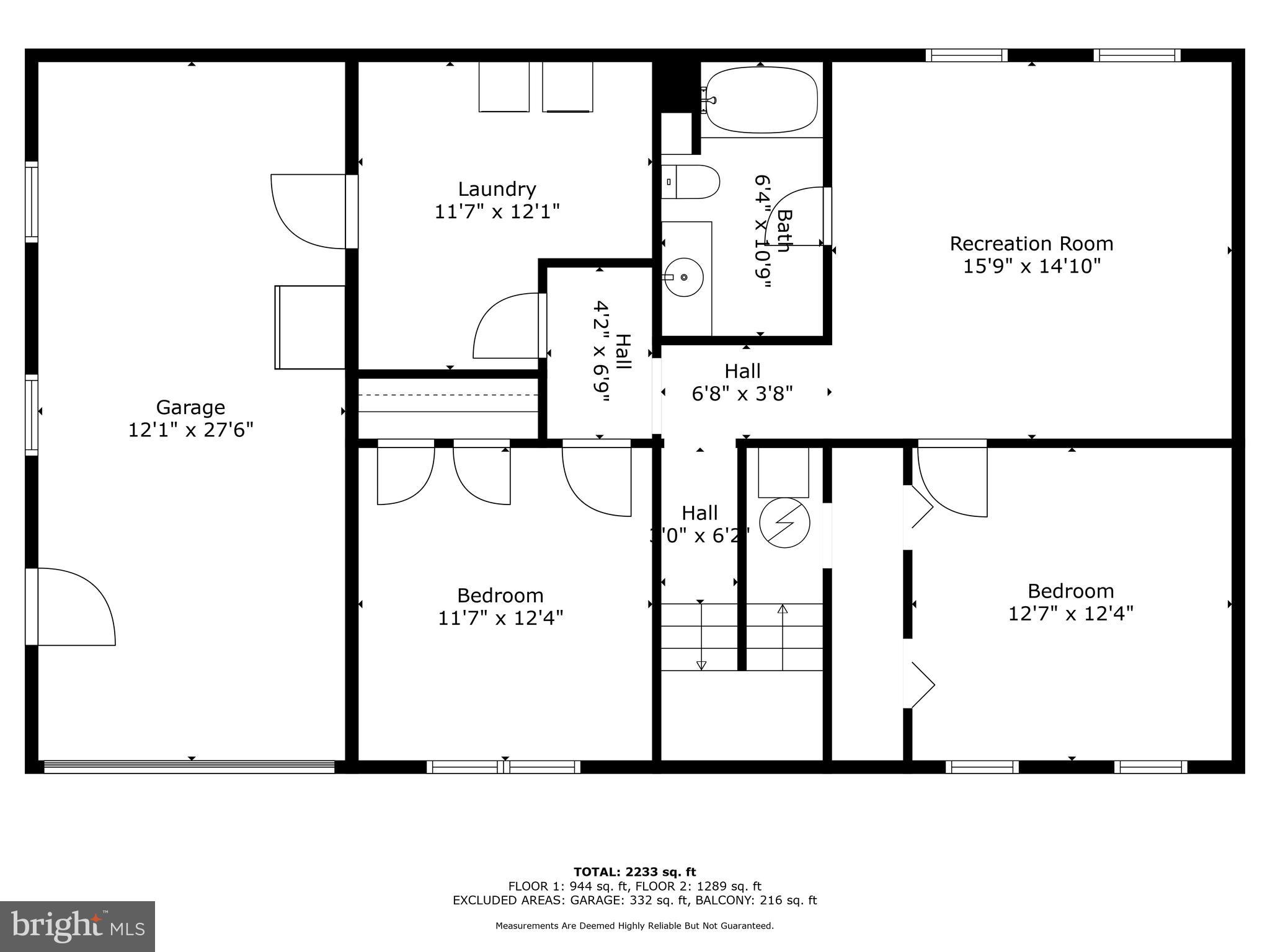 5117 Knoll Road Huntingtown, MD 20639 - Photo 46 of 46 Lower Level Floor Plan and Dimensions