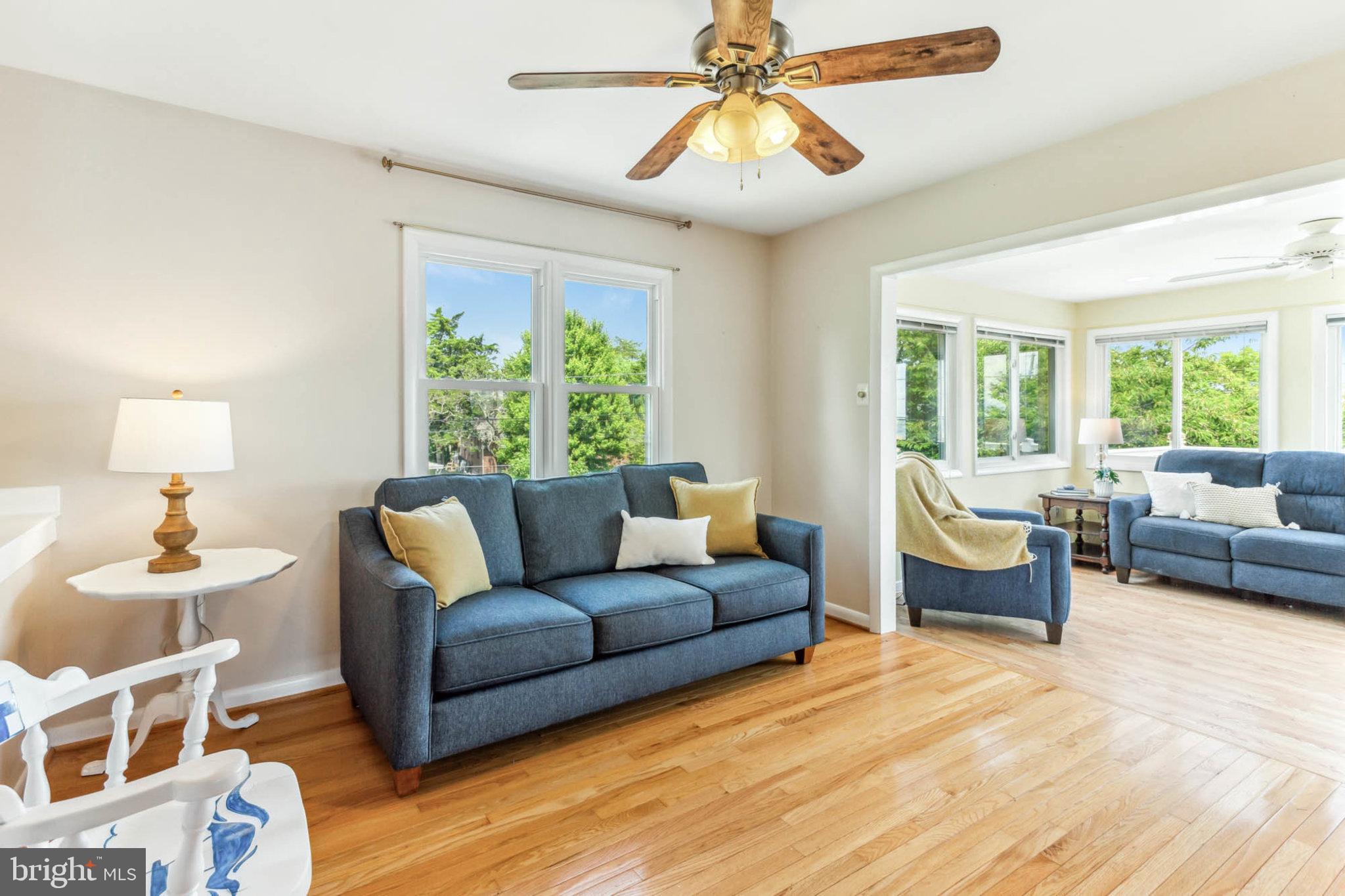 5117 Knoll Road Huntingtown, MD 20639 - Photo 6 of 46 Living Room is Open to The Sun Room