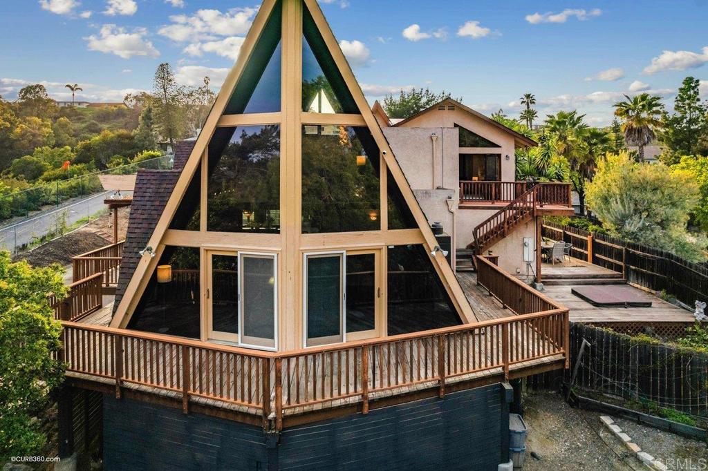 602 Sereno View Road Encinitas, CA 92024 - Photo 45 of 56 a view of a house with a deck
