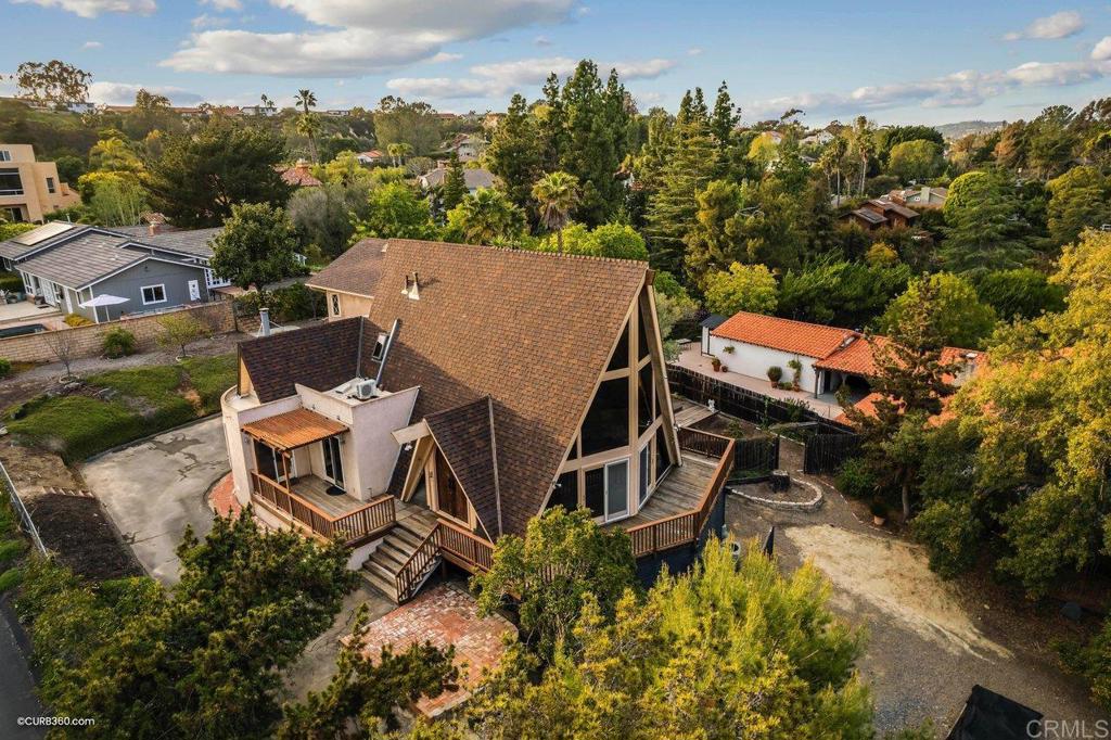 602 Sereno View Road Encinitas, CA 92024 - Photo 48 of 56 an aerial view of a house with a yard basket ball court and outdoor seating