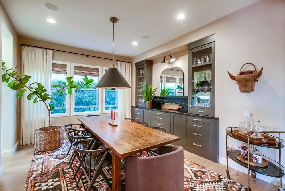 15497 Tanner Ridge Road San Diego, CA 92127 - Photo 17 of 48 a view of a dining room with furniture window and outside view