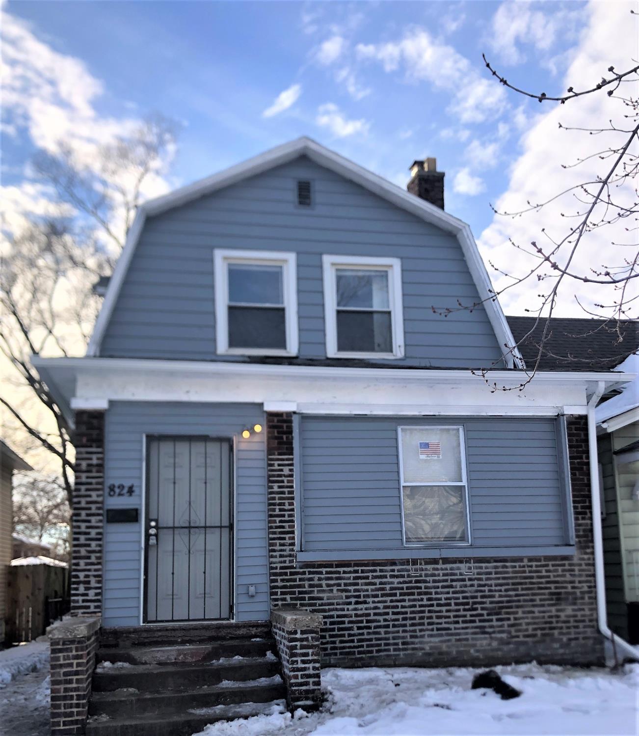 a front view of a house