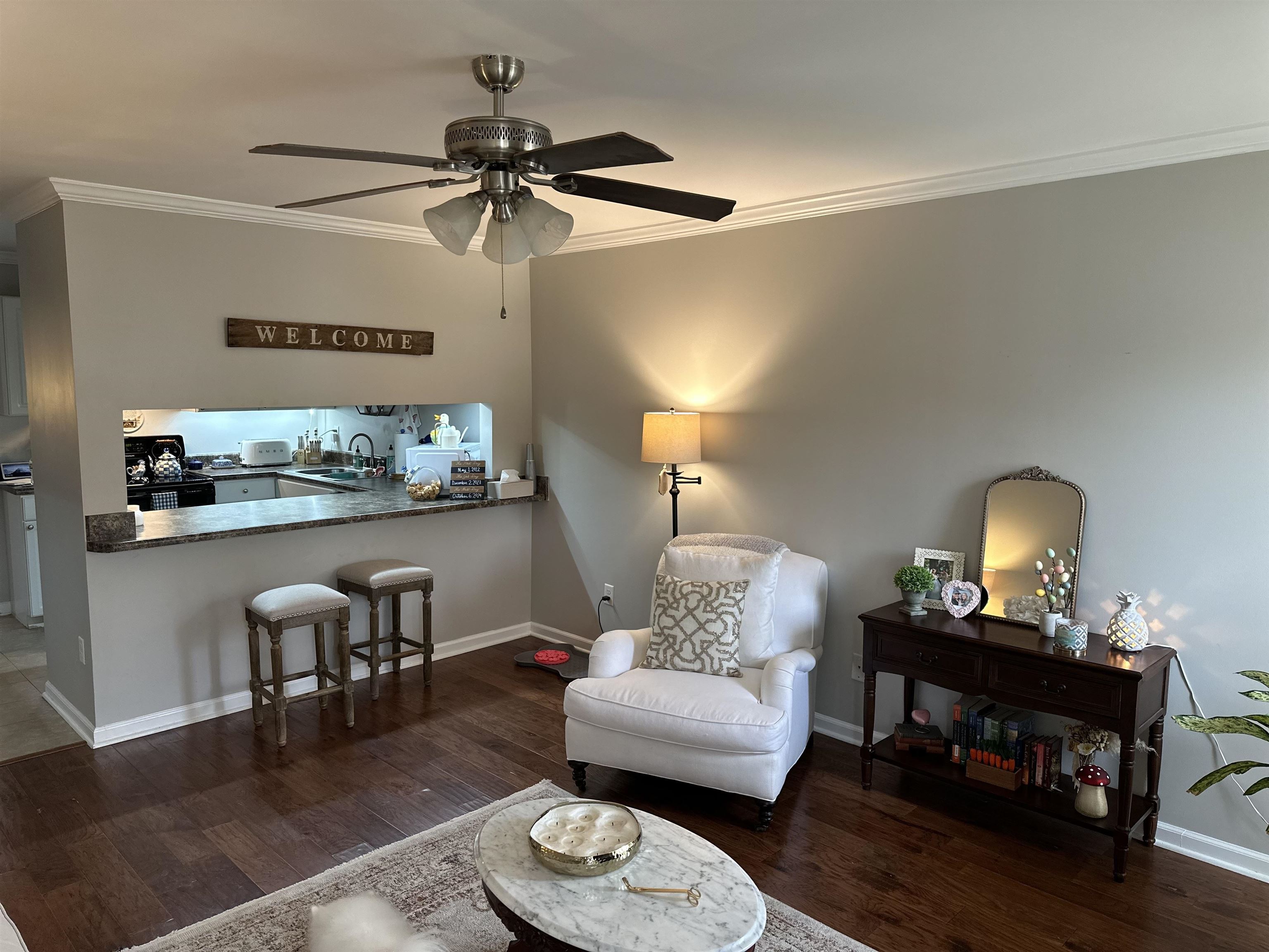 3081 Rising Sun Road, Unit 46 Lakeland, TN 38002 - Photo 6 of 30 a living room with furniture and a wooden floor
