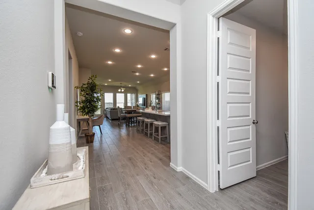 a bathroom with a sink and mirror