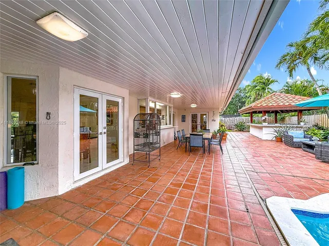 a outdoor space with a patio