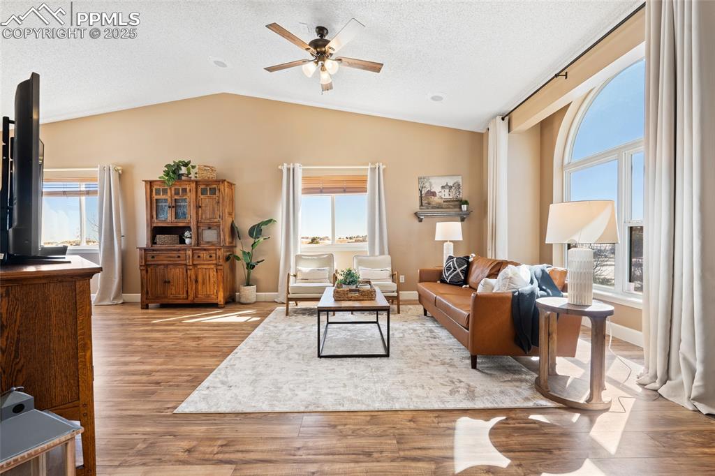 16145 Turftop Terrace Elbert, CO 80106 - Photo 3 of 42 Large living room with beautiful views!