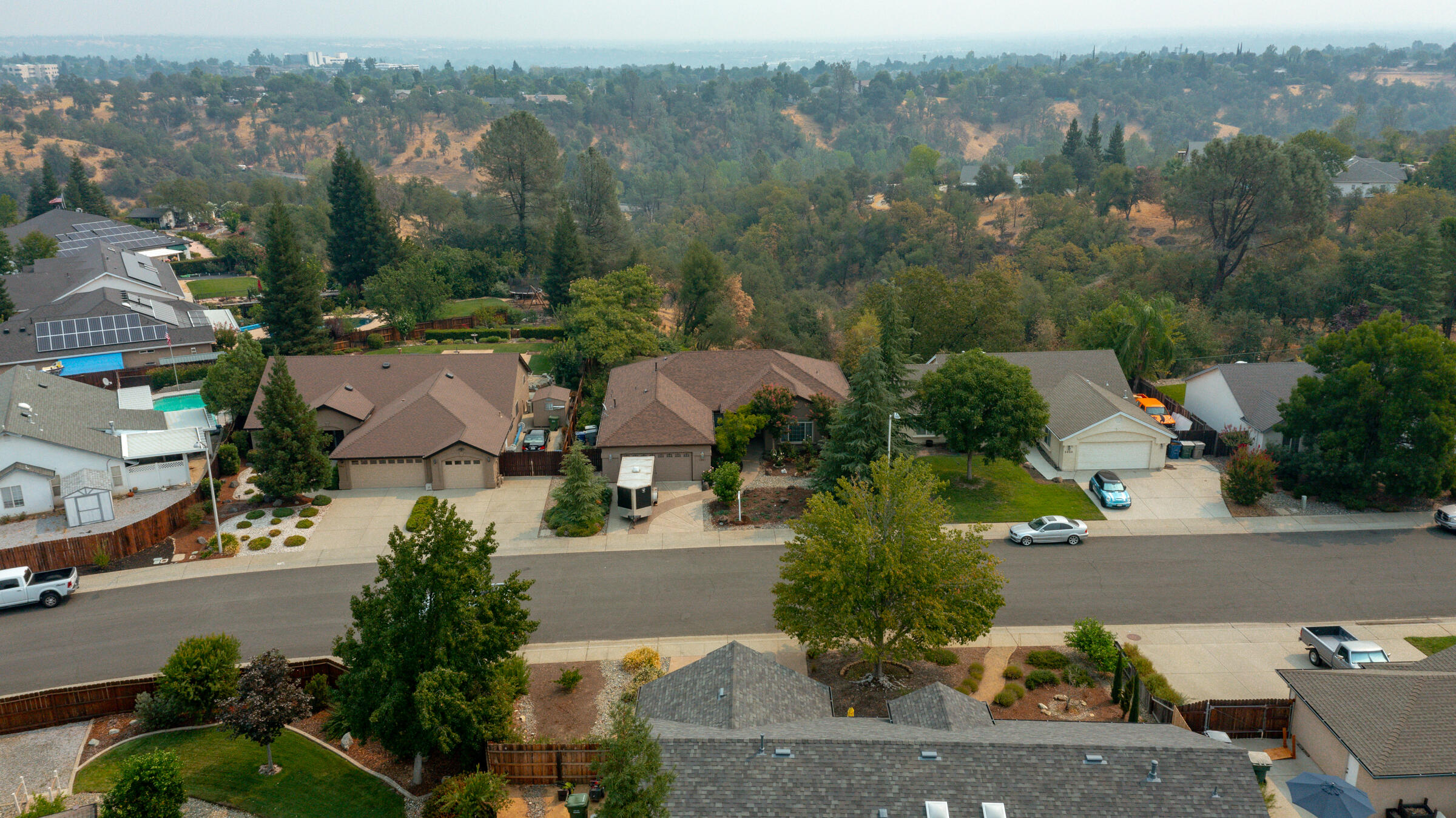 2965 Shadow Brook Lane Redding, CA 96001 - Photo 38 of 38 an aerial view of a house with lots of residential buildings ocean and mountain view