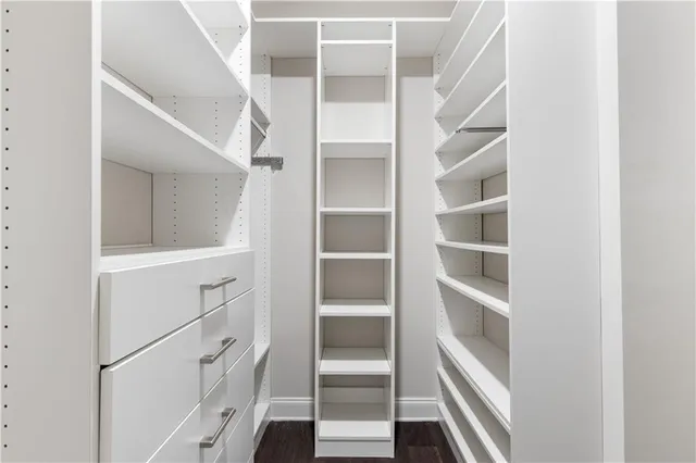 a view of walk in closet