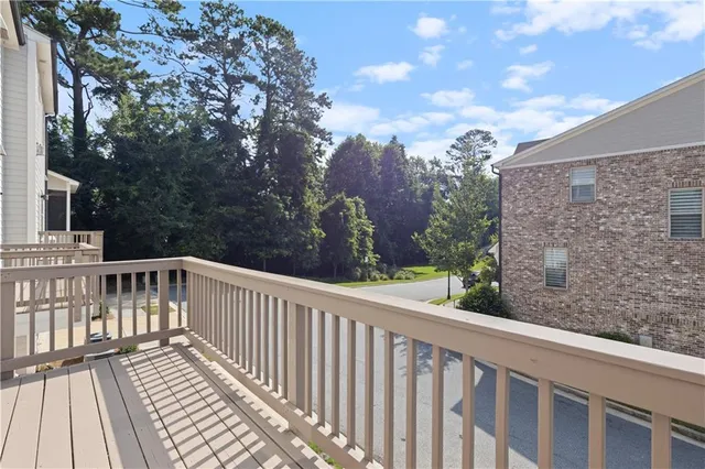 a view of a wooden fence